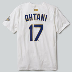 Shohei Ohtani Los Angeles Dodgers 2026 Gold Collection Name & Number T-Shirt White | Nike