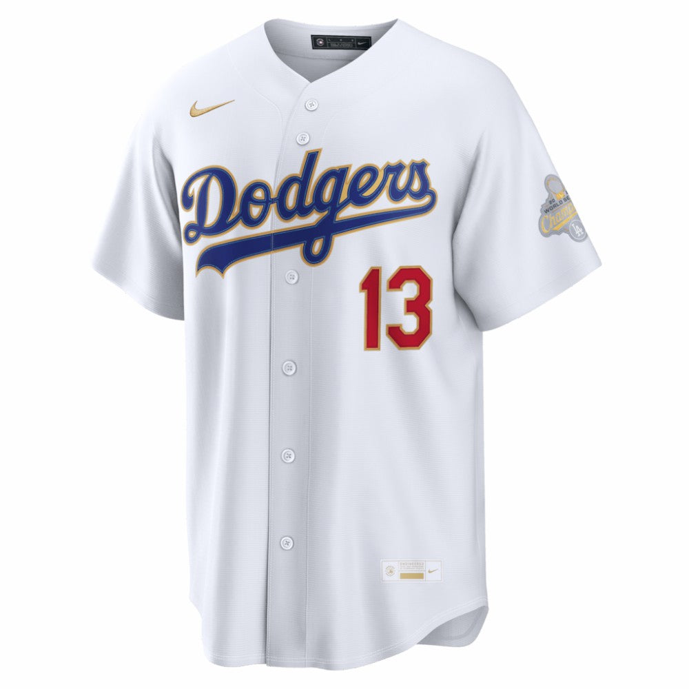 Max Muncy Los Angeles Dodgers 2026 Gold Collection Stadium Jersey White | Nike