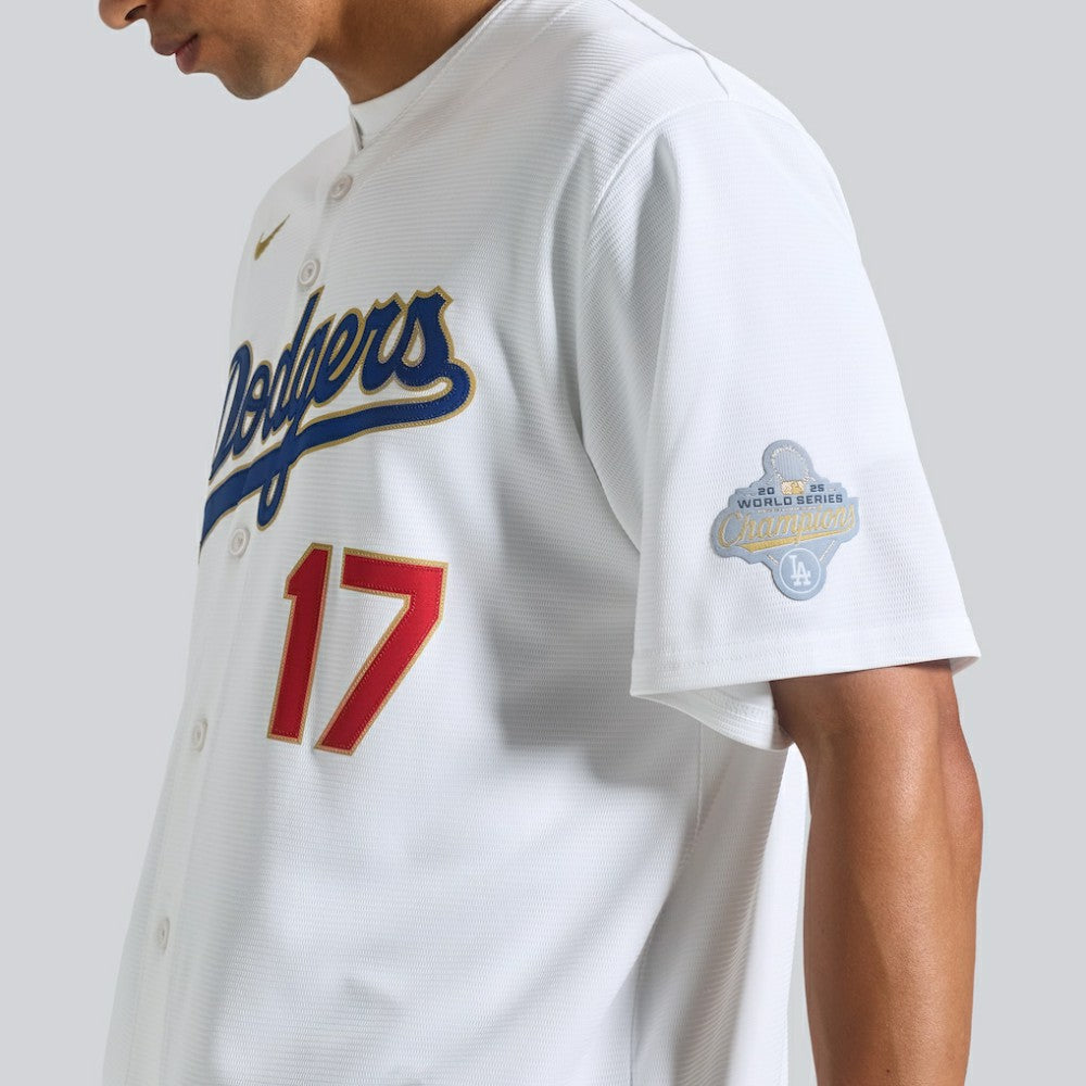 Shohei Ohtani Los Angeles Dodgers 2026 Gold Collection Stadium Jersey White | Nike