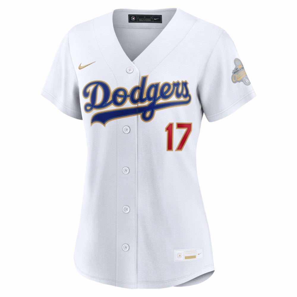 Shohei Ohtani Los Angeles Dodgers Women's 2026 Gold Collection Stadium Jersey White | Nike