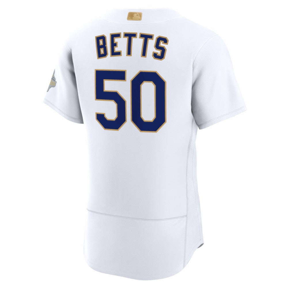 Mookie Betts Los Angeles Dodgers 2026 Gold Collection Authentic Jersey White | Nike