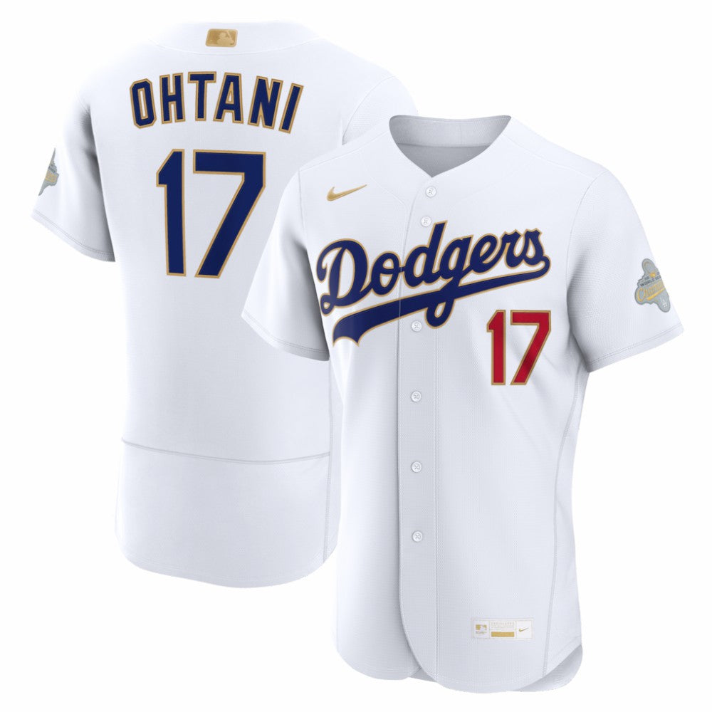Shohei Ohtani Los Angeles Dodgers 2026 Gold Collection Authentic Jersey White | Nike