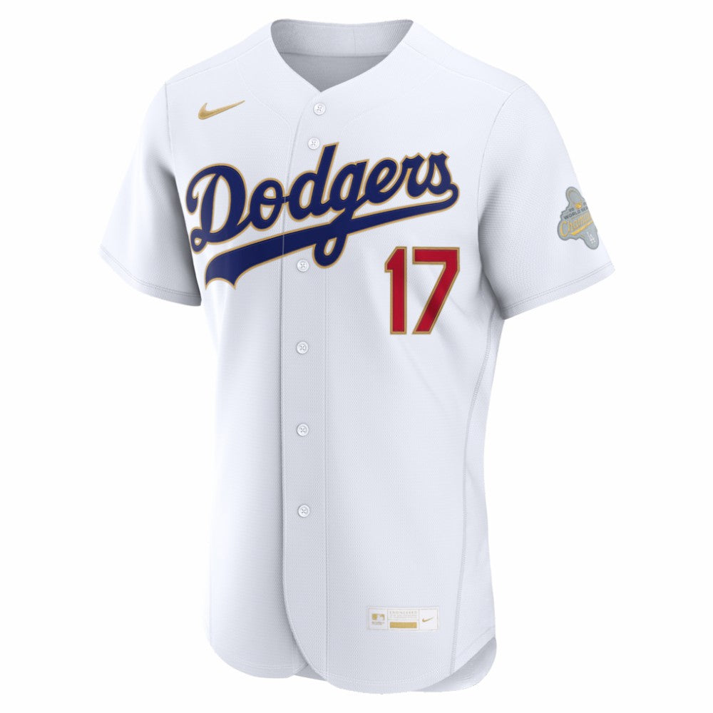 Shohei Ohtani Los Angeles Dodgers 2026 Gold Collection Authentic Jersey White | Nike