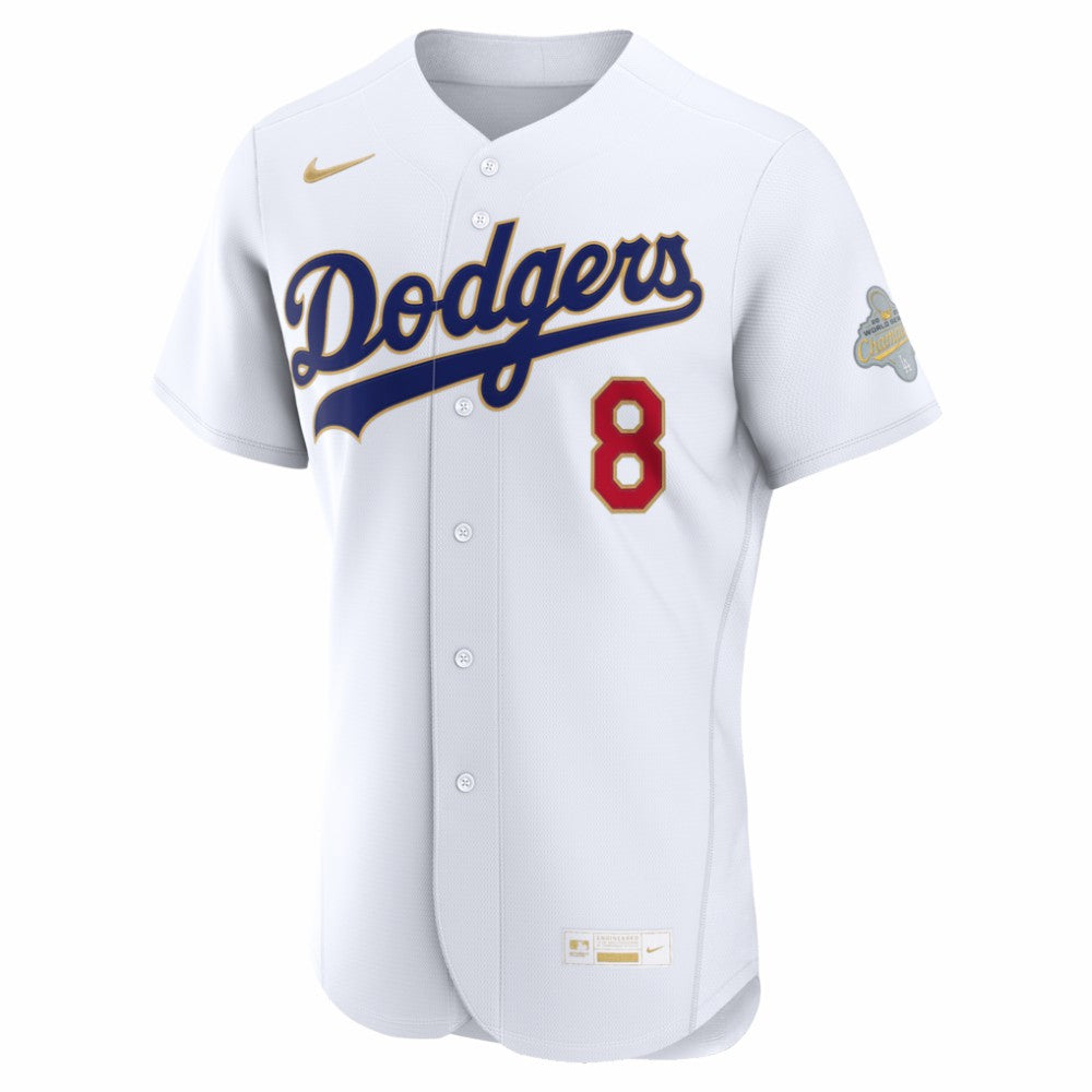 Enrique Hernández Los Angeles Dodgers 2026 Gold Collection Authentic Jersey White | Nike
