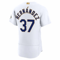Teoscar Hernández Los Angeles Dodgers 2026 Gold Collection Authentic Jersey White | Nike
