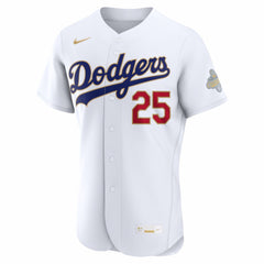Tommy Edman Los Angeles Dodgers 2026 Gold Collection Authentic Jersey White | Nike