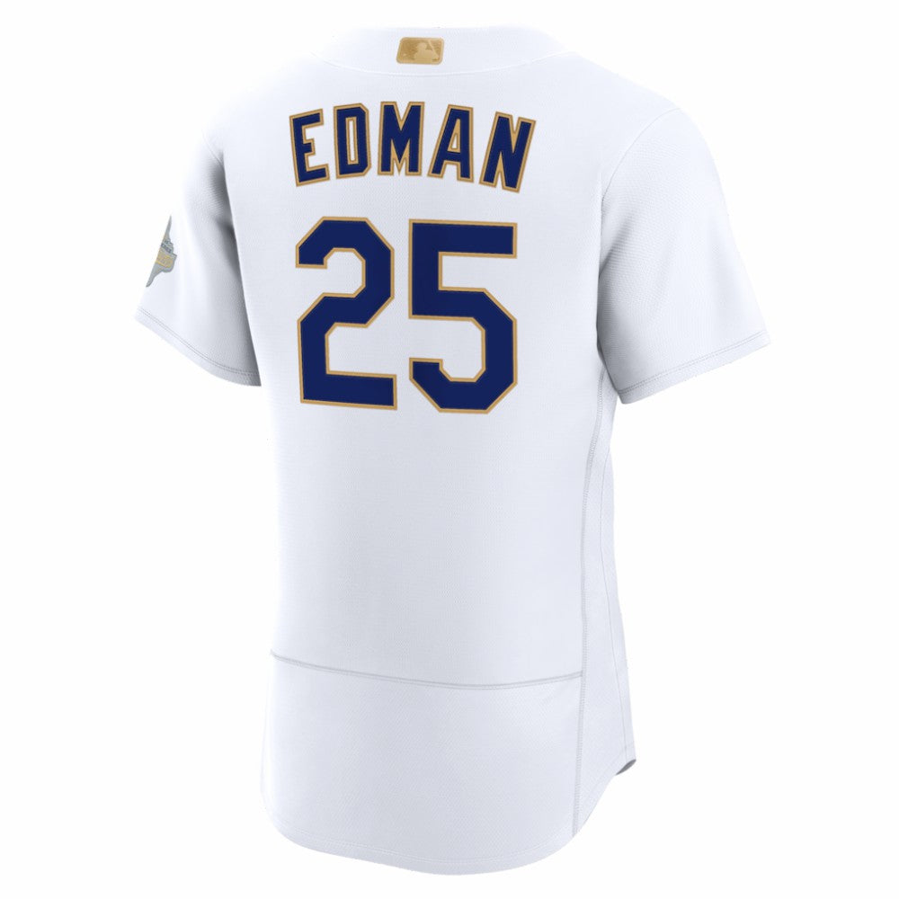 Tommy Edman Los Angeles Dodgers 2026 Gold Collection Authentic Jersey White | Nike