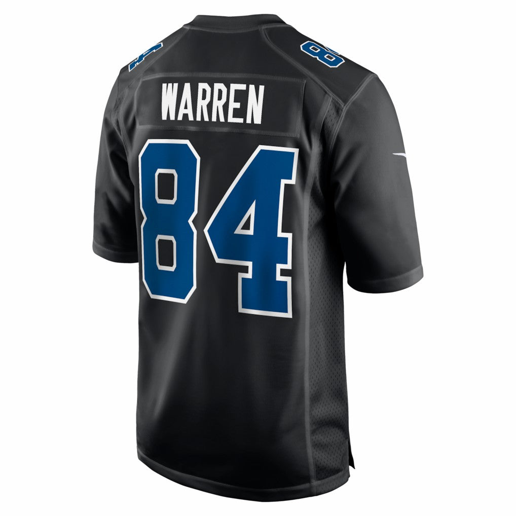 Tyler Warren Indianapolis Colts Fashion Game Jersey - Carbon Black