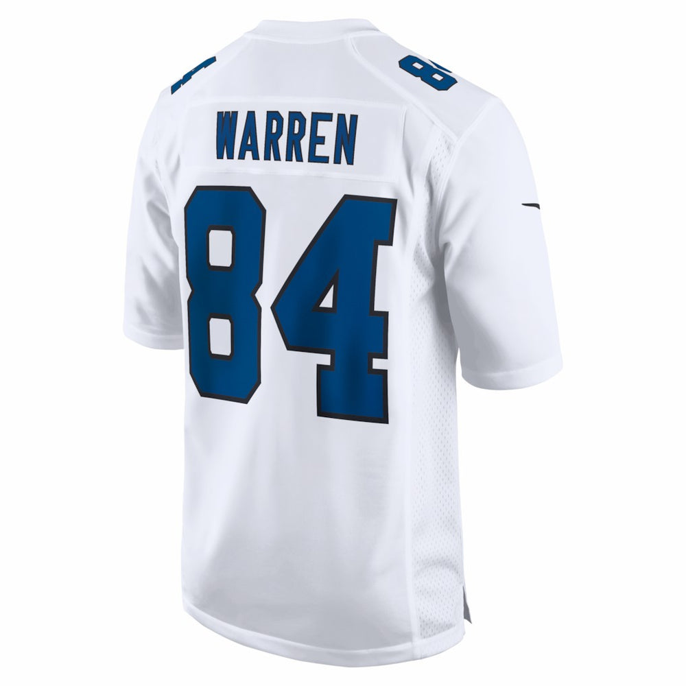 Tyler Warren Indianapolis Colts Fashion Game Jersey - Tundra White