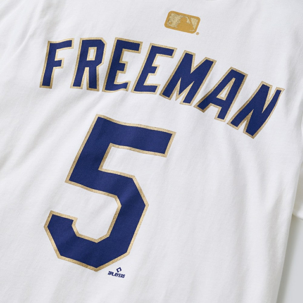 Freddie Freeman Los Angeles Dodgers 2026 Gold Collection Name & Number T-Shirt White | Nike