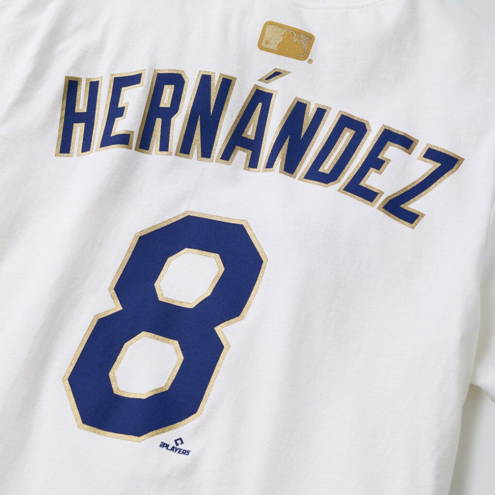 Enrique Hernández Los Angeles Dodgers 2026 Gold Collection Name & Number T-Shirt White | Nike