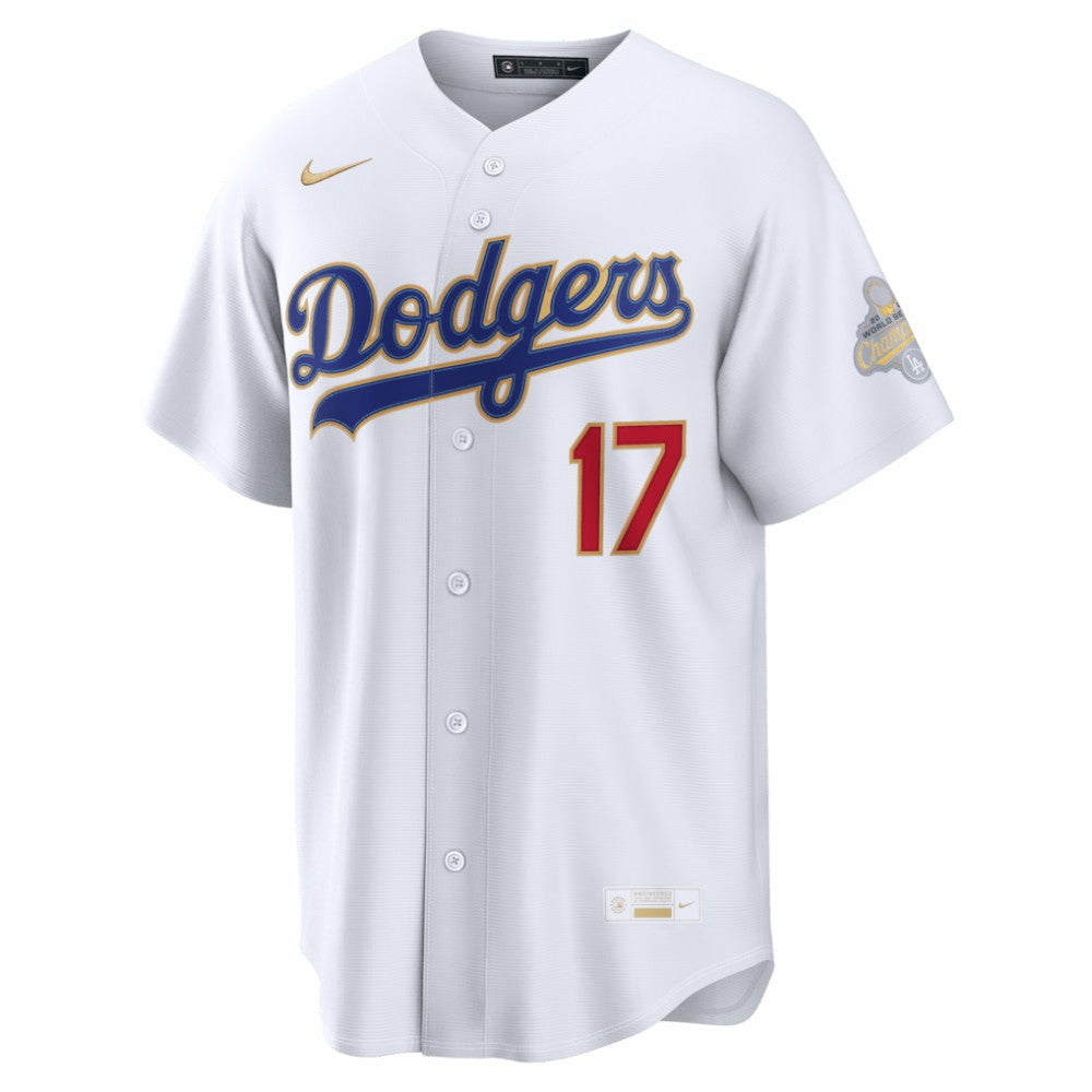 Shohei Ohtani Los Angeles Dodgers 2026 Gold Collection Kanji Stadium Jersey White | Nike