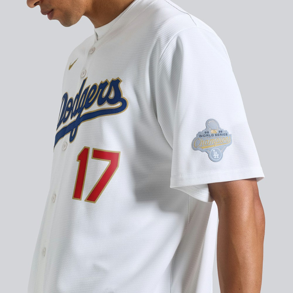 Shohei Ohtani Los Angeles Dodgers 2026 Gold Collection Kanji Stadium Jersey White | Nike