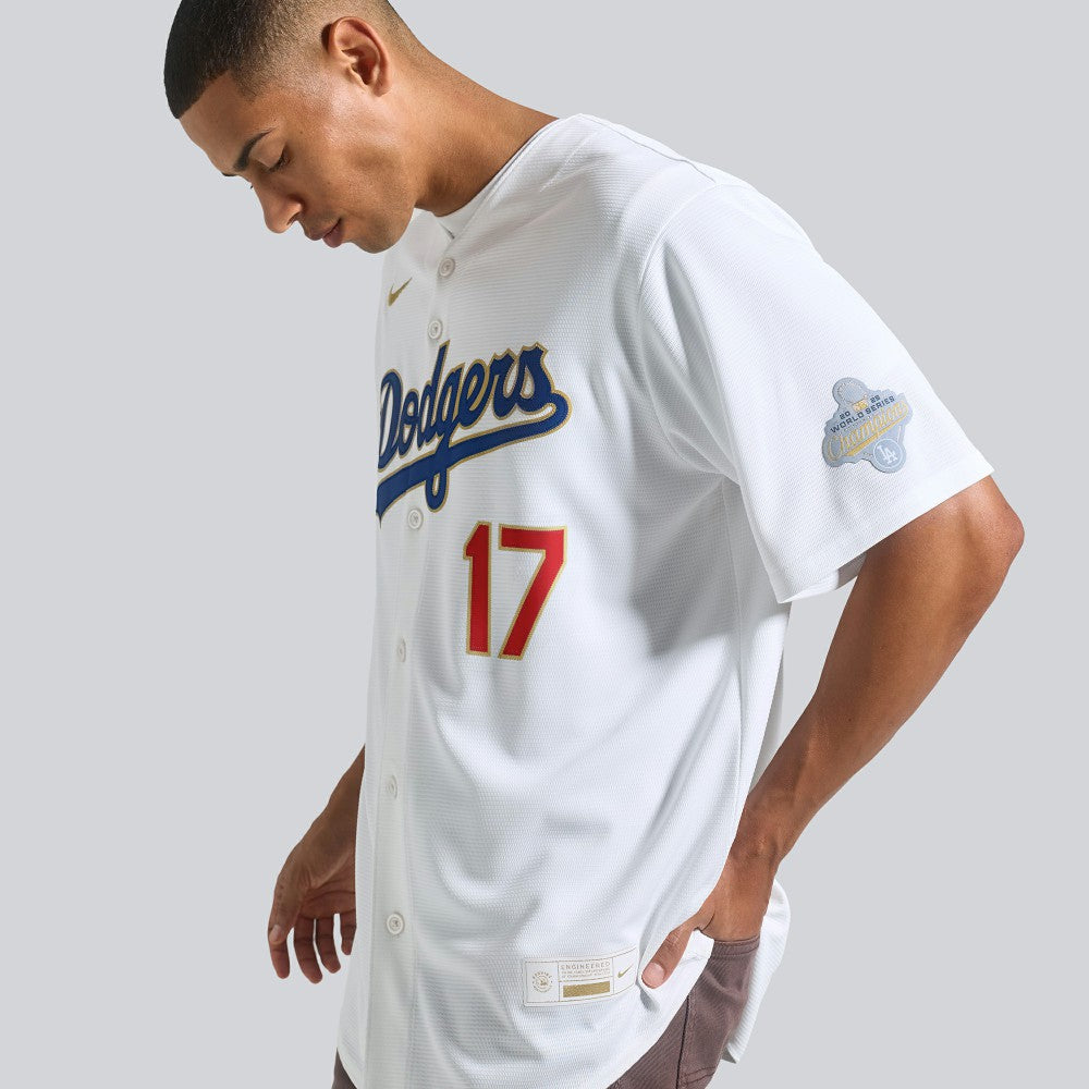 Shohei Ohtani Los Angeles Dodgers 2026 Gold Collection Kanji Stadium Jersey White | Nike