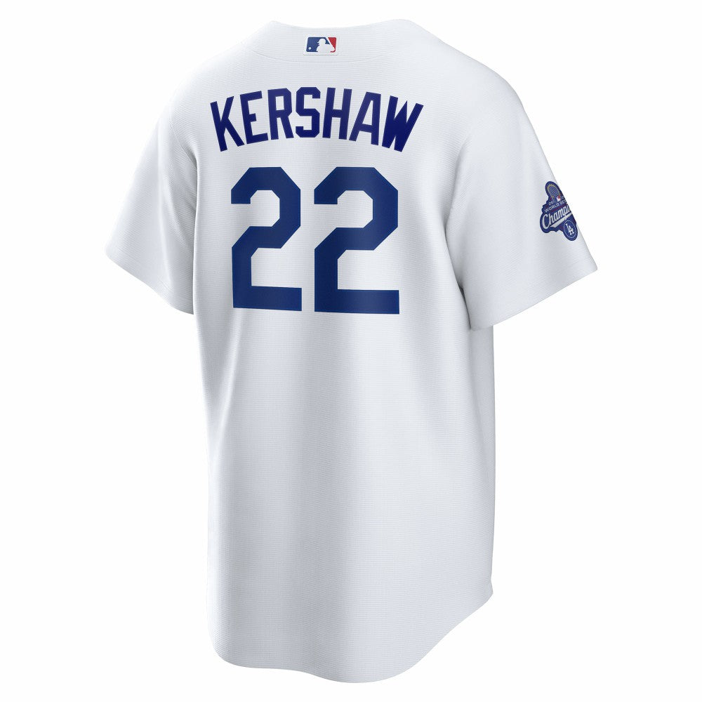 Clayton Kershaw Los Angeles Dodgers Home 2025 World Series Champions Replica Jersey White | Nike