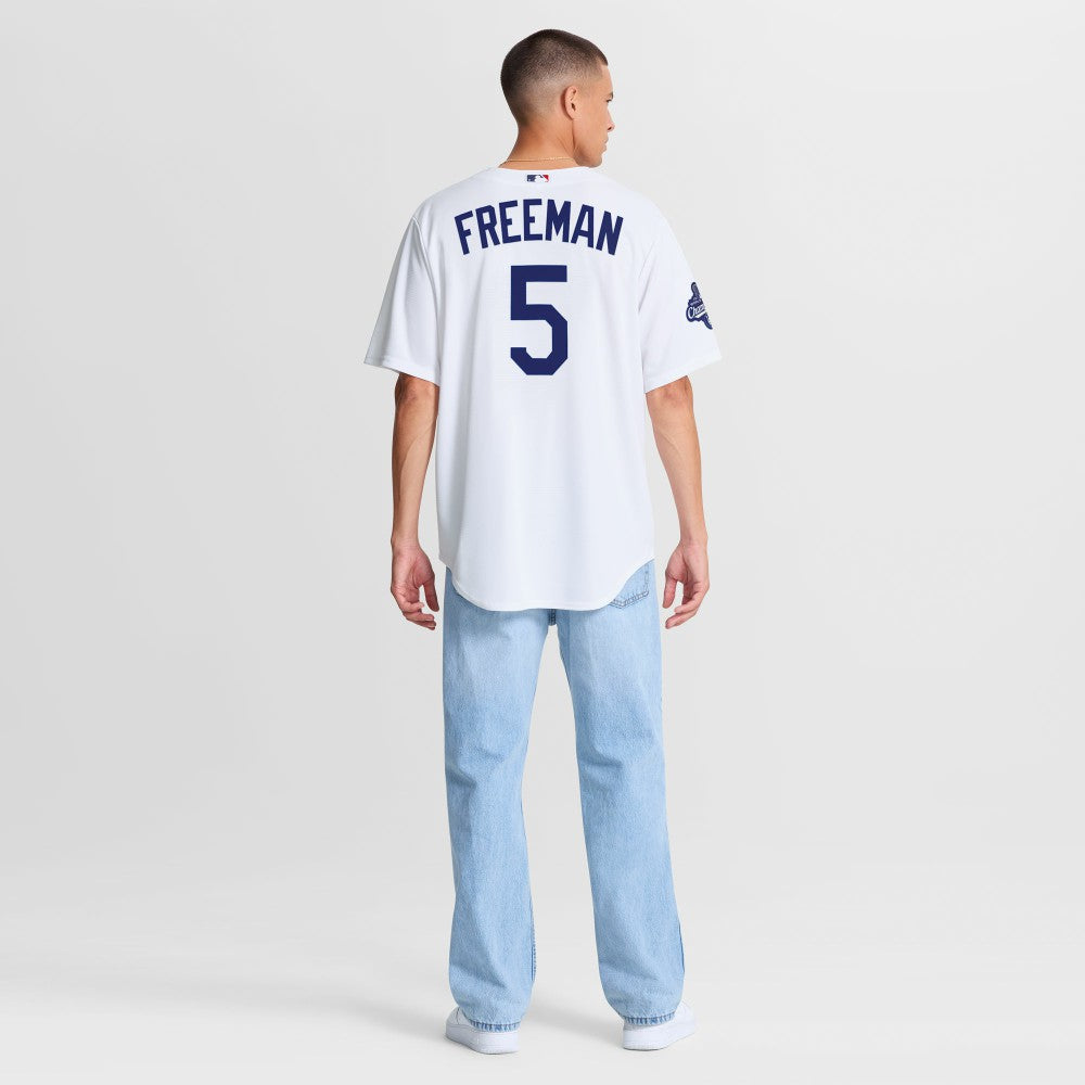 Freddie Freeman Los Angeles Dodgers Home 2025 World Series Champions Replica Jersey White | Nike