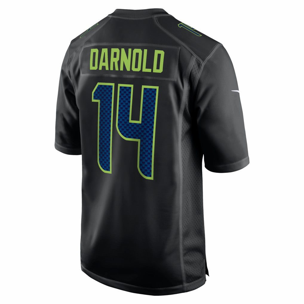 Sam Darnold Seattle Seahawks Super Bowl LX Patch Carbon Fashion Game Jersey - Black