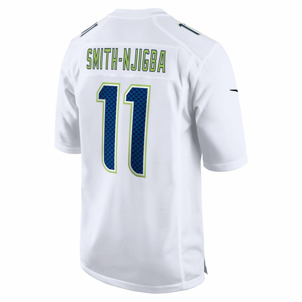 Jaxon Smith-Njigba Seattle Seahawks Super Bowl LX Patch Tundra Fashion Game Jersey - White