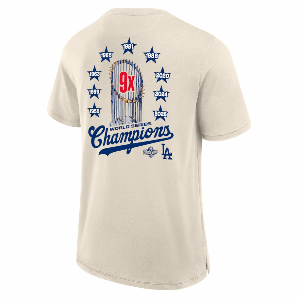 Los Angeles Dodgers Local 9x Champs T-Shirt Tan