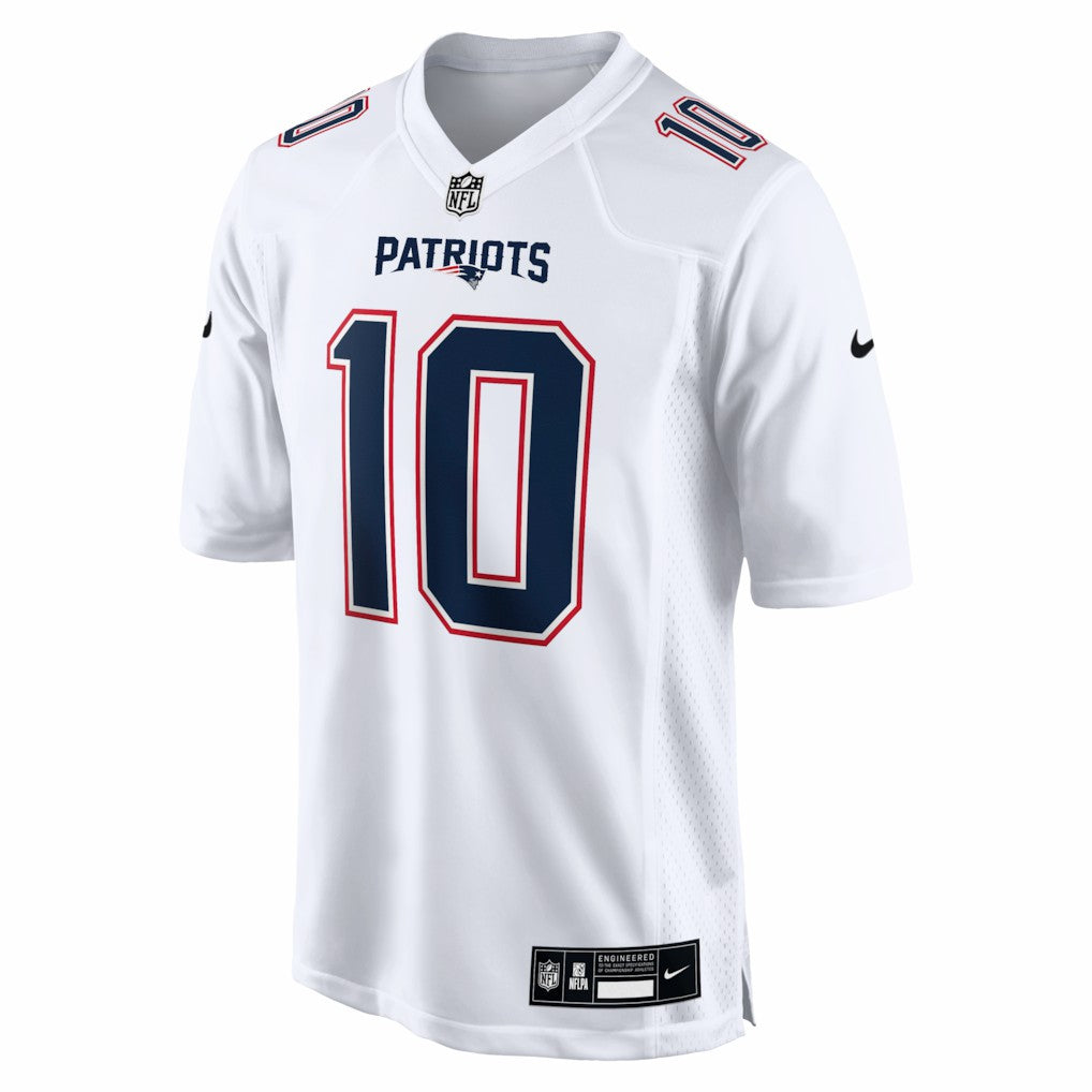 Drake Maye New England Patriots Game Jersey - Tundra White