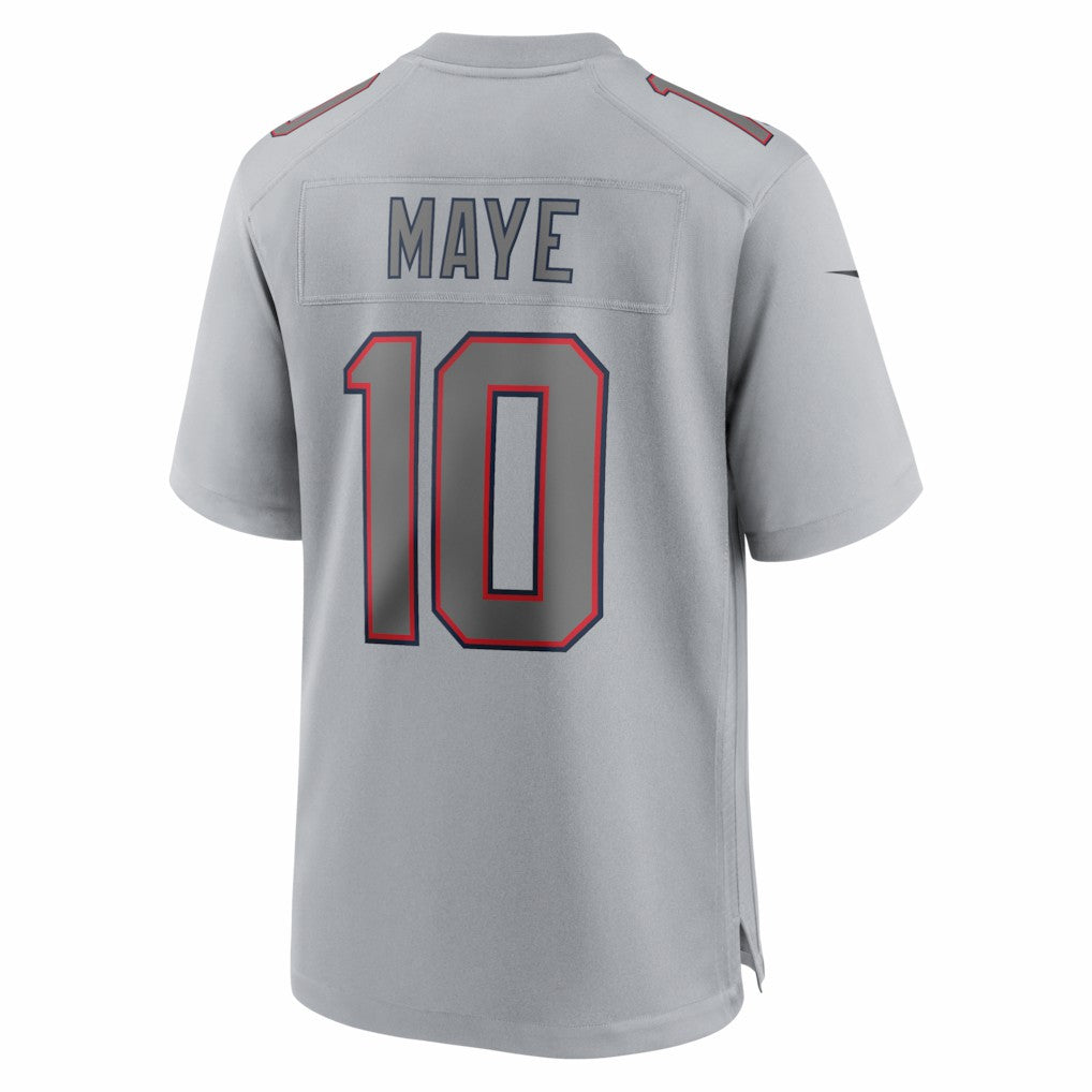 Drake Maye New England Patriots Atmosphere Fashion Game Jersey - Gray