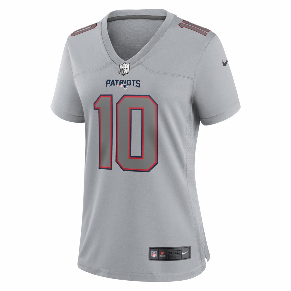 Drake Maye New England Patriots Women's Fashion Atmosphere Fashion Game Jersey - Gray