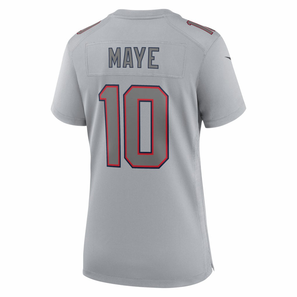 Drake Maye New England Patriots Women's Fashion Atmosphere Fashion Game Jersey - Gray