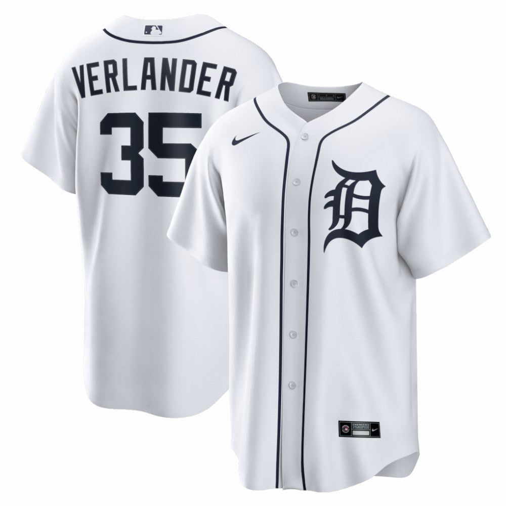 Justin Verlander Detroit Tigers Home Replica Jersey White | Nike