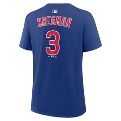 Alex Bregman Chicago Cubs Women's Name & Number T-Shirt Royal | Nike
