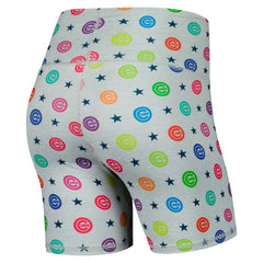 Chicago Cubs Terez Women's TLC Rainbow Shorts Gray