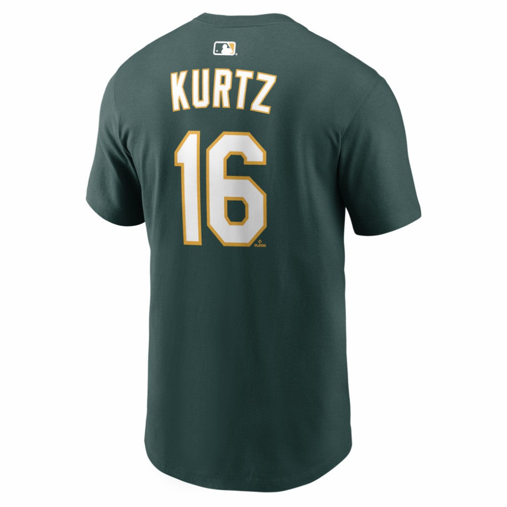 Nick Kurtz Athletics Name & Number T-Shirt Green | Nike