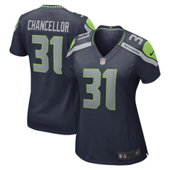 Kam Chancellor Seattle Seahawks Women's Retired Player Game Jersey - College Navy