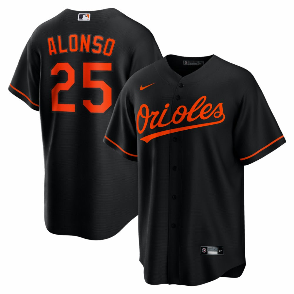 Pete Alonso Baltimore Orioles Alternate Replica Jersey - Black