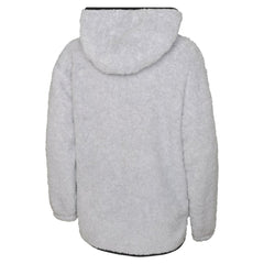 Pittsburgh Penguins Girls Youth Ultimate Teddy Fleece Pullover Hoodie Heather Gray