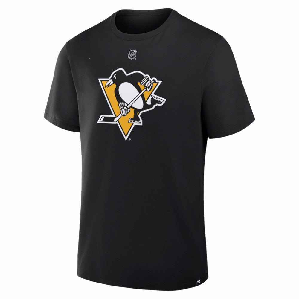 Stuart Skinner Pittsburgh Penguins Fanatics Authentic Stack Name & Number T-Shirt Black