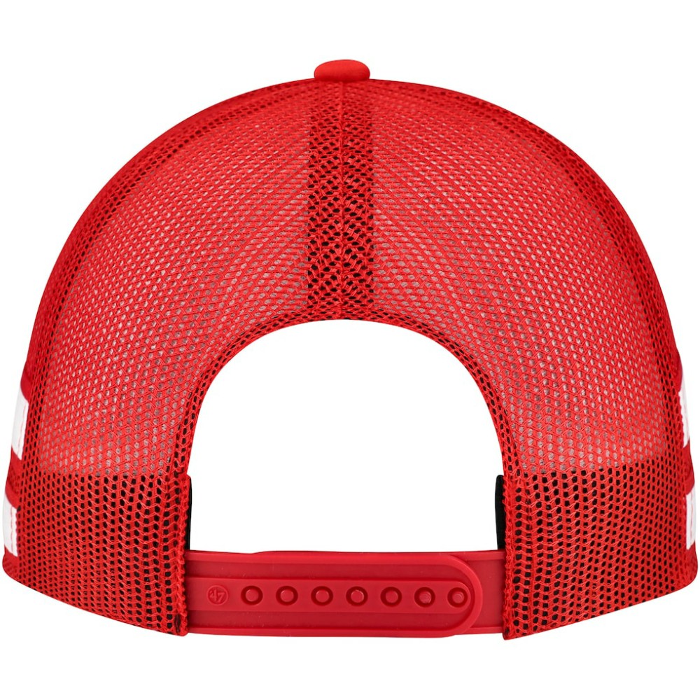 Detroit Red Wings '47 Sideband Stripes Trucker Snapback Hat Red