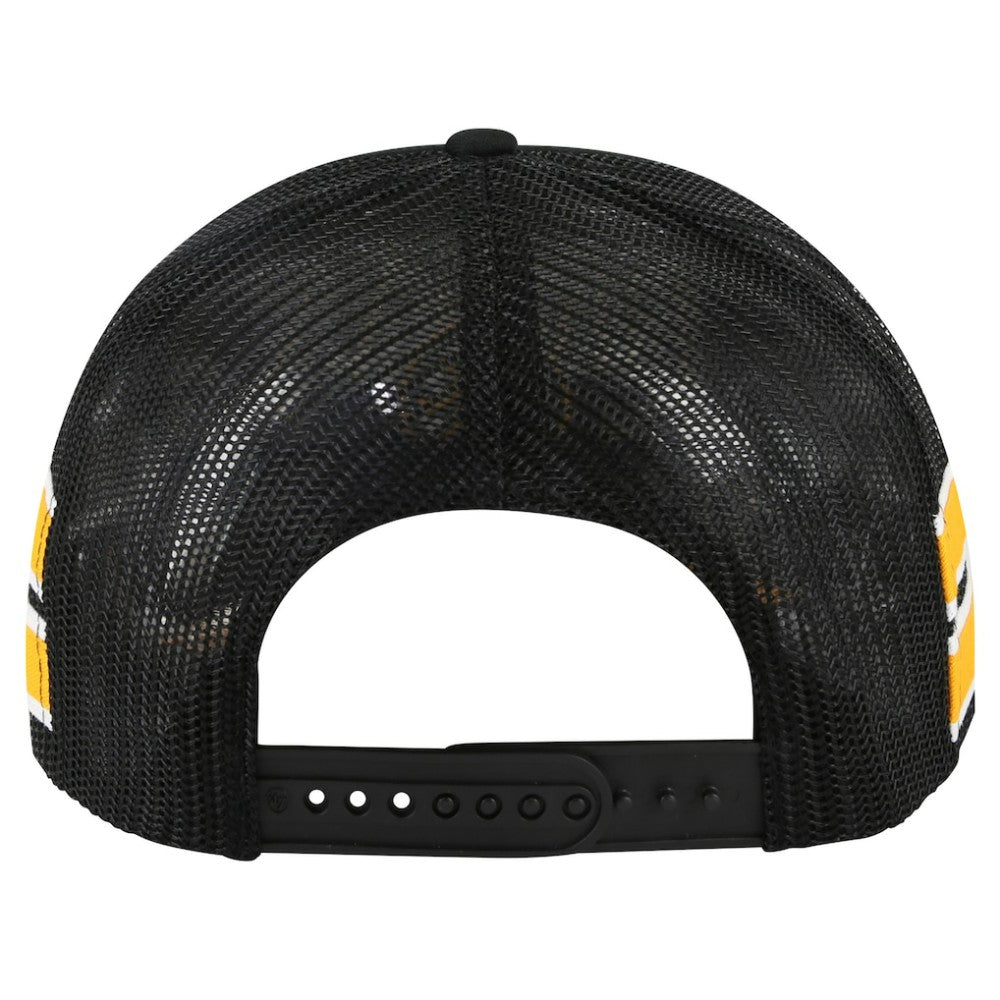 Pittsburgh Penguins '47 Sideband Stripes Trucker Snapback Hat Black
