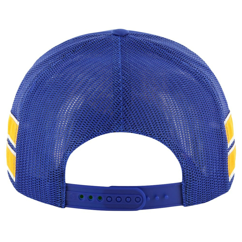 St. Louis Blues '47 Sideband Stripes Trucker Snapback Hat Blue