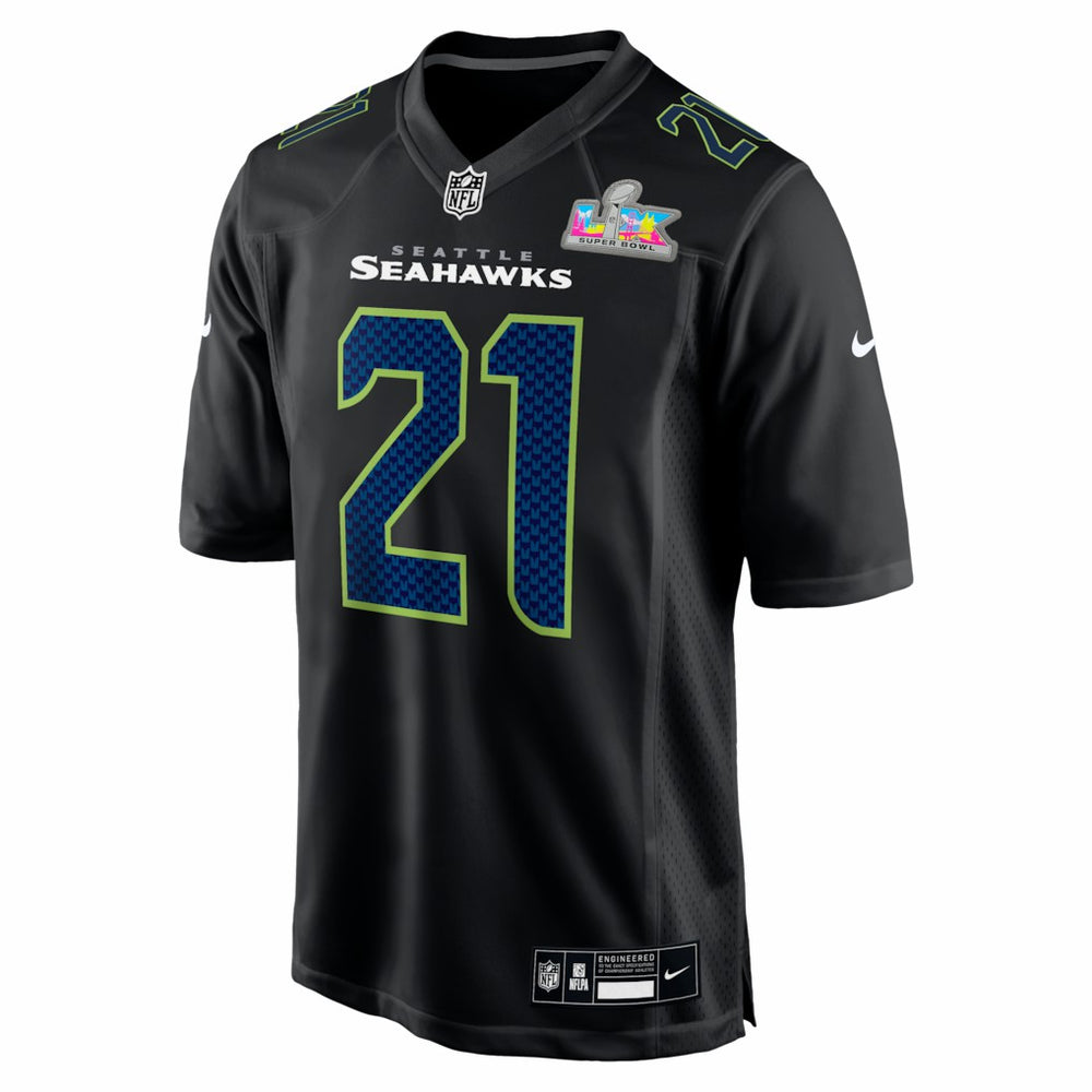 Devon Witherspoon Seattle Seahawks Super Bowl LX Patch Carbon Fashion Game Jersey - Black