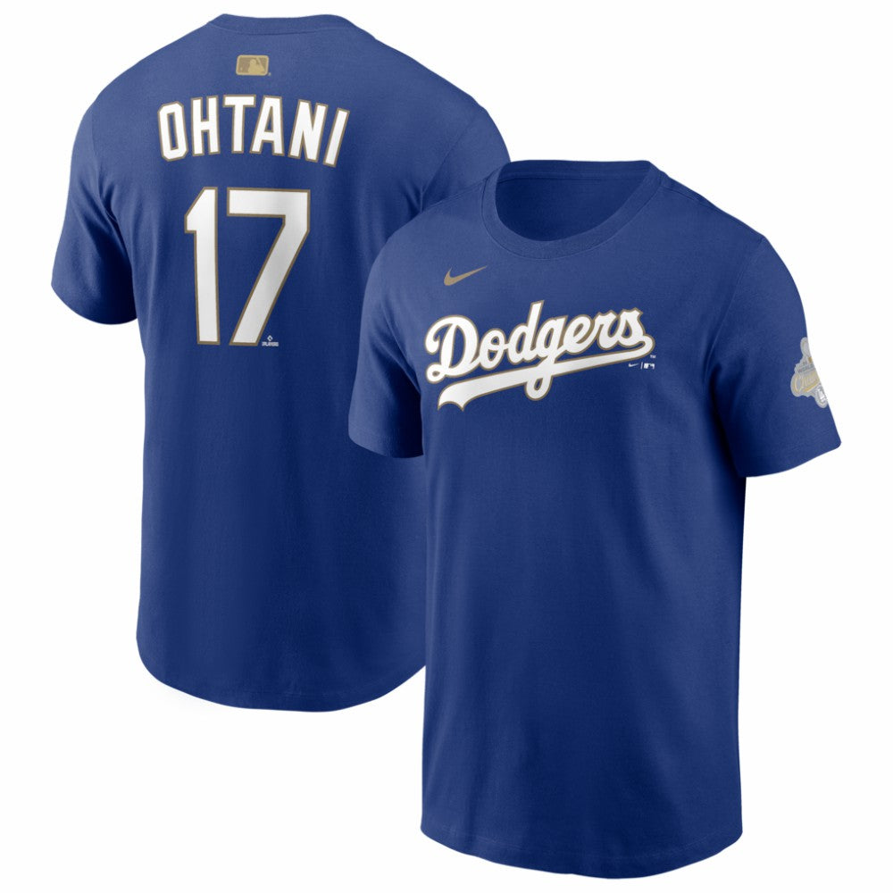 Shohei Ohtani Los Angeles Dodgers 2026 Gold Collection Name & Number T-Shirt Royal | Nike