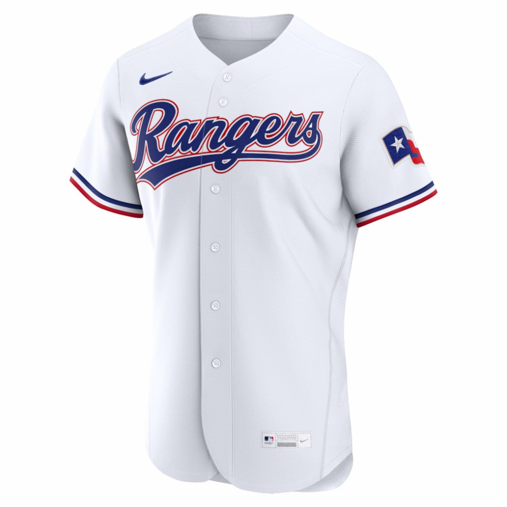 Texas Rangers Home Authentic Custom Jersey White | Nike