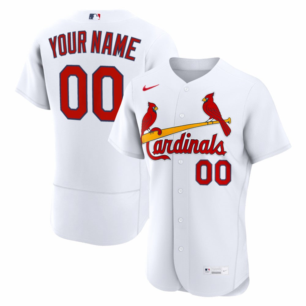St. Louis Cardinals Home Authentic Custom Jersey White | Nike