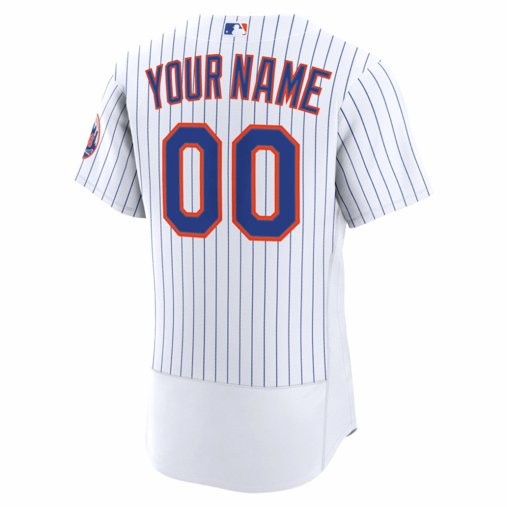 New York Mets Home Authentic Custom Jersey White | Nike