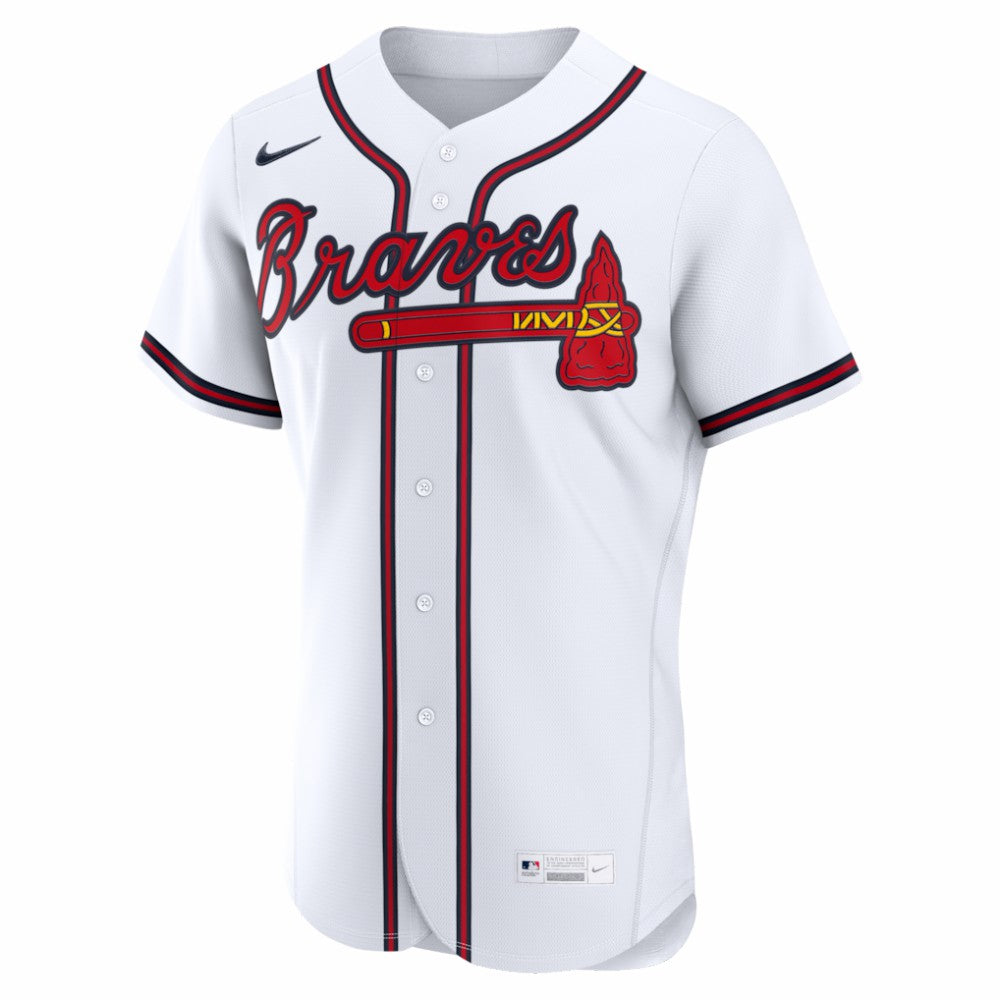 Atlanta Braves Home Authentic Custom Jersey White | Nike