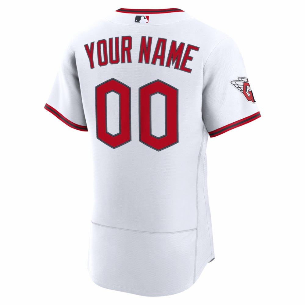 Cleveland Guardians Home Authentic Custom Jersey White | Nike