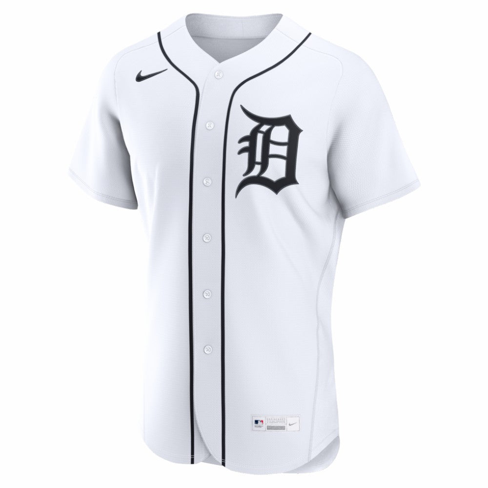 Detroit Tigers Home Authentic Custom Jersey White | Nike