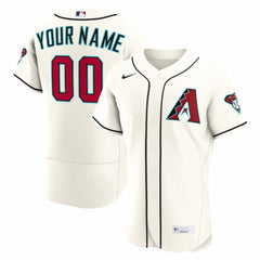 Arizona Diamondbacks Home Authentic Custom Jersey - Cream
