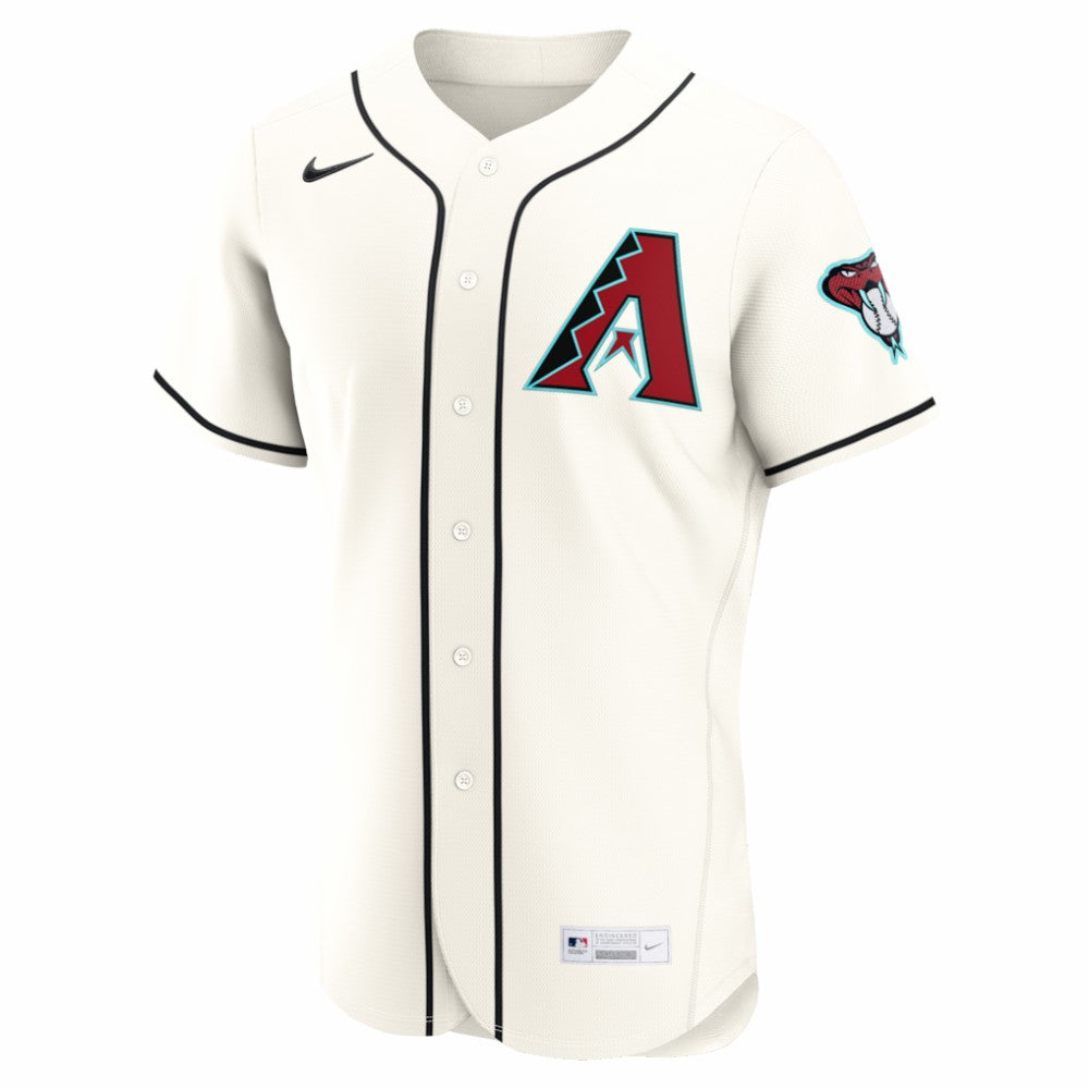 Arizona Diamondbacks Home Authentic Custom Jersey - Cream