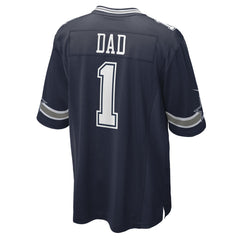 Number 1 Dad Dallas Cowboys Game Jersey - Navy