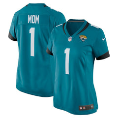 Number 1 Mom Jacksonville Jaguars Women's Game Jersey - Teal